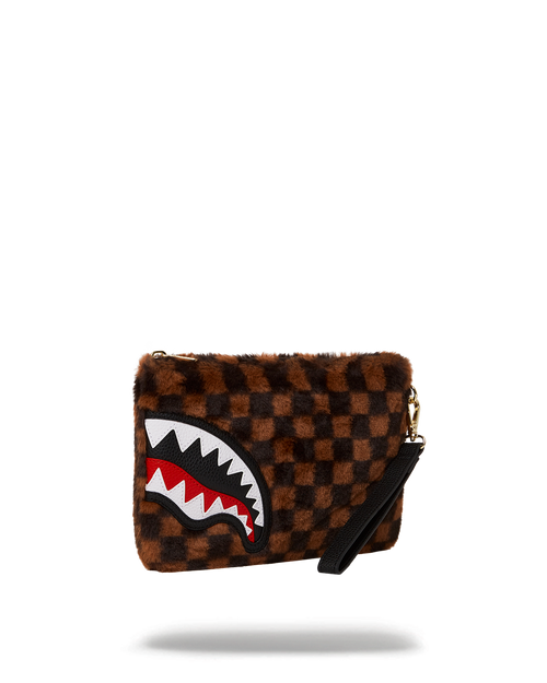 FURRR SHARKS IN PARIS CROSSOVER CLUTCH